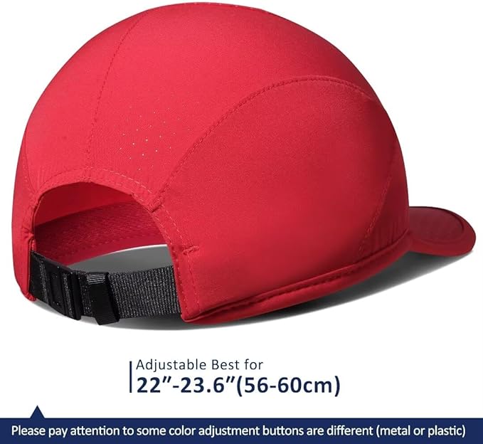 GADIEMKENSD Stretch Running Hat with Soft Brim, Quick Dry, Unstructured, Unisex-Adult