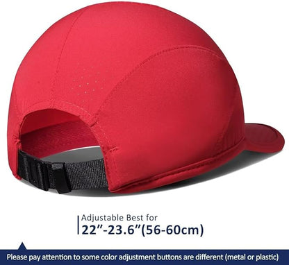 GADIEMKENSD Stretch Running Hat with Soft Brim, Quick Dry, Unstructured, Unisex-Adult