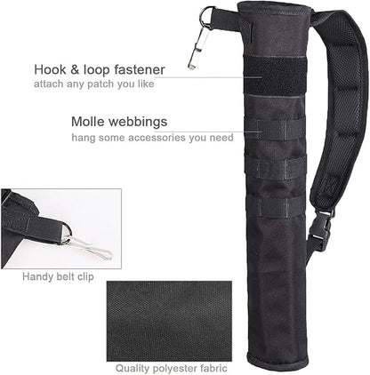 KRATARC Archery Lightweight Back Arrow Quiver Dual Use Foldable Compact Hip Arrows Bag with Molle System Hanged for Target Shooting