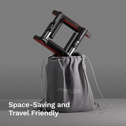 Jayflex CrossGrips Compact Pull Up Bar - Pull Up Bar Door Frame for Work from Home Fitness - Adjustable Door Frame Pullup Bar Handles - 250 lbs Capacity