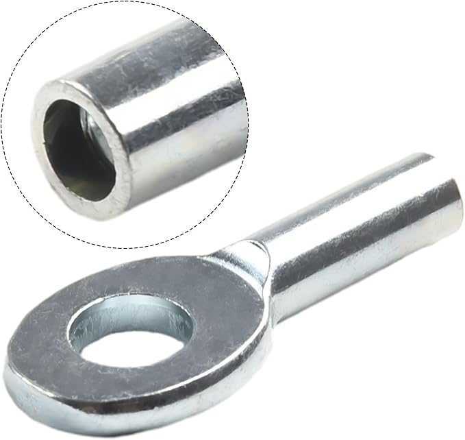 10 Pcs Gym Pulley Machine Cable Eyelet Terminal Interface Port, Gym Machine Accessories For 5Mm/6mm Cable Ball Stopper Interface Port Components For Various Equipment Cables(6mm)