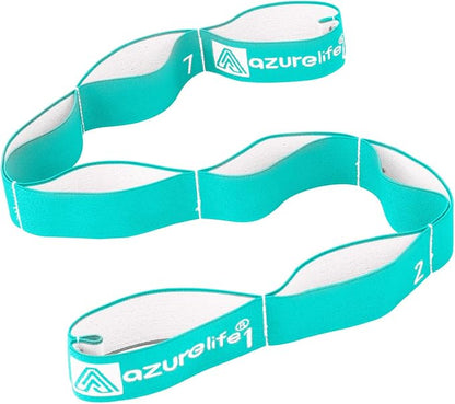 Premium Durable Stretch Straps with Loops, Stretching Strap for Physical Therapy, Multi-Loop Yoga Strap Fitness Exercise Strap for Yoga, Pilates, Dance, Flexibility&Exercise