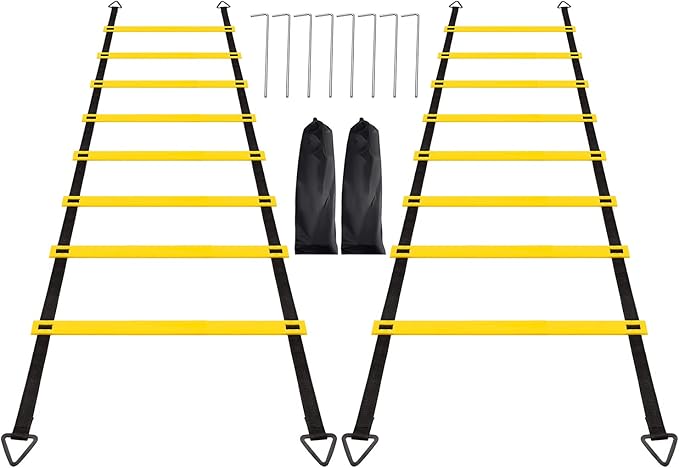 1/2/4 Pack Agility Ladder Set 8 Rungs/12 Rungs/12 Rungs