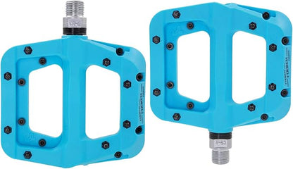 FOOKER MTB Pedals Mountain Bike Pedals 3 Bearing Non-Slip Lightweight Nylon Fiber Bicycle Platform Pedals for BMX MTB 9/16"