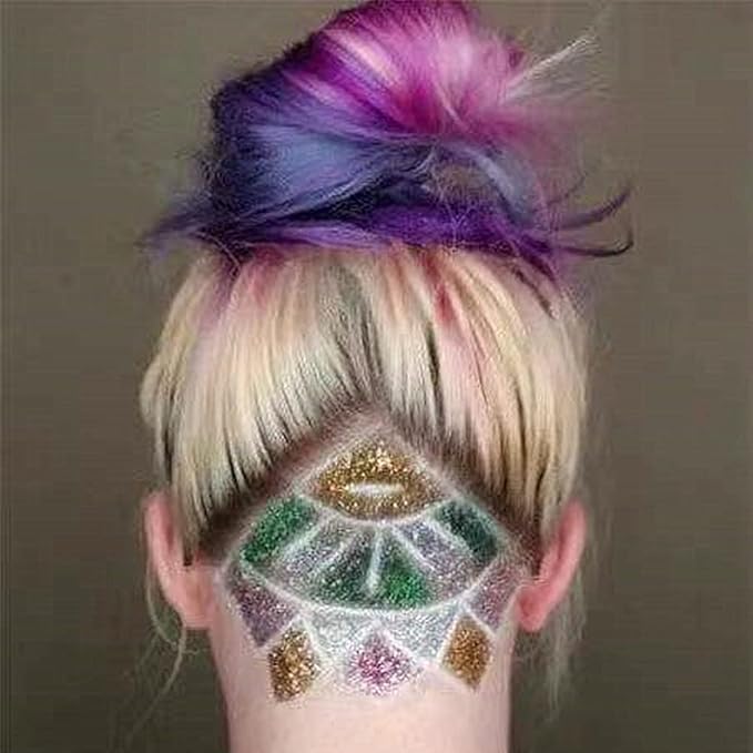 Go Ho Hair and Body Glitter Spray,Bronzer Glitter Spray Dry Powder Makeup for Clothes,Festival Loose Sparkle Powder,Holographic Ultra Fine Resin Glitters for Crafts,10g