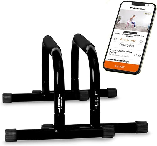Lebert Fitness Parallette Push Up Bars Dip Station