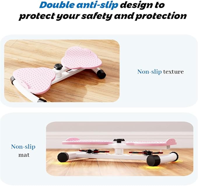 Exercise Twist Boards,Waist Twister Machine Exercise,Balance Board for Foot Massage and Weight Loss(Pink)