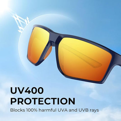 KastKing Osage Polarized Sport Sunglasses for Men and Women, Ideal for Driving Fishing Cycling Running, UV Protection