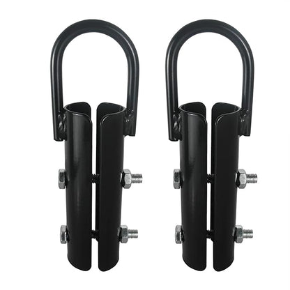 1½" Climbing Rope Clamp, 2 Sets 1.5” Battle Rope Attachment Hook Accessories, Rope Clasp for Rope Climb, Climbing Training Garage Home Gym Workout Fitness Strength Training
