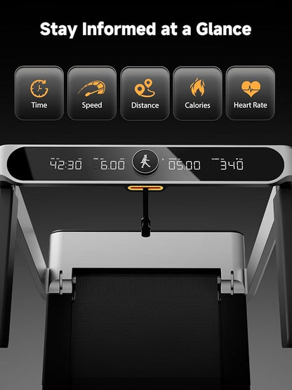 WALKINGPAD X Series Folding Treadmills for Home, Smart Vertical Fold, LED Display with Rotary Control, No Assembly