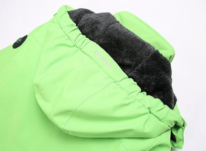 Keevoom Boys Winter Coat Ski Jacket Windproof Kids Snowboard Warm Fleece Snow Coat Waterproof Outdoor Hooded Ski Coats