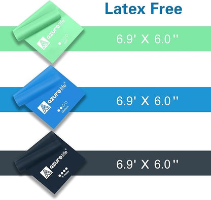 Resistance Bands,Professional Long Non-Latex Elastic Stretch Bands,Exercise Bands for Physical Therapy, Yoga, Pilates, Rehab, at-Home or The Gym Workouts, Strength Training