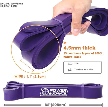POWER GUIDANCE Pull Up Assist Bands - Stretch Resistance Band - Mobility Band - Powerlifting Bands - by Perfect for Body Stretching, Powerlifting, Resistance Training