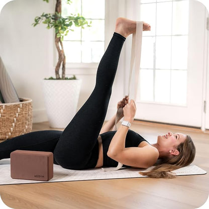 Fitness Yoga Strap, Soft Cotton Workouts Unisex Yoga Straps, Stretch Bands for Exercise and Flexibility, Yoga Belt for Fitness, Yoga, Pilates