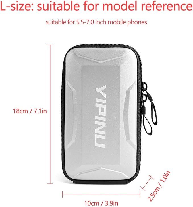 Dxyufazhe Outdoor Sports Multifunctional Armband Waterproof Running Sports Fitness Mobile Arm Bag, Compatible with iPhone 15 Pro Max 15 XS XR 8, Galaxy S25 S20 S10 Plus for Men & Women (Silver)