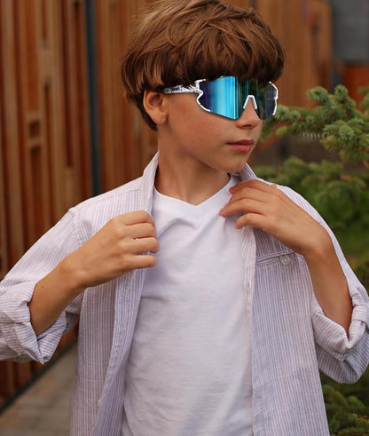 Kids Baseball Sunglasses for Boys Girls Youth Softball Cycling Sports Sunglasses UV400 Protection Age 5-12