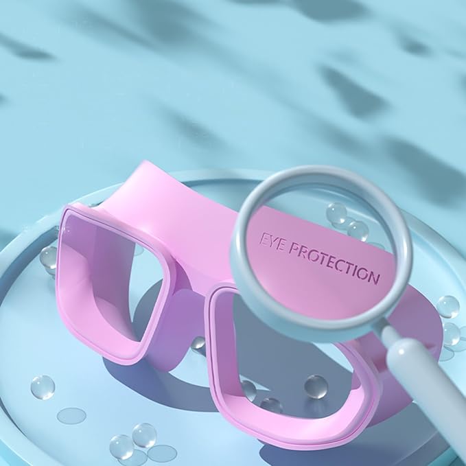 Kids Swim Goggles for Ages 4-12: Clear Vision, Wide View, No Leaks, Anti-Fog, UV Protection & Comfortable Fit