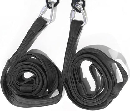 4.9ft (1.5m) Aerial Loops Straps – Professional Aerial Yoga Ropes for Acrobatics, Circus Training & Fitness – Strong Nylon Trapeze Straps for Aerial Silks, Hammock, Dance & Performance Arts