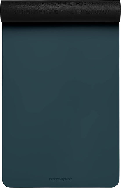 Retrospec Laguna 5mm Yoga Mat - Fitness Mat for Women, Men & Children, Slip-Resistant and Moisture Absorbing Exercise Mat for Home, Pilates, Yoga and Floor Workouts