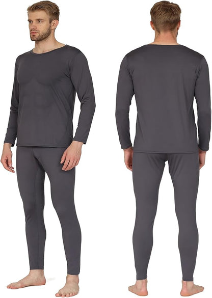 HEROBIKER Long Johns Thermal Underwear for Men Skiing Winter Warm Hunting Gear Fleece Lined Base Layer Set Top Bottom