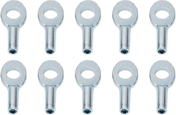 10 Pcs Gym Pulley Machine Cable Eyelet Terminal Interface Port, Gym Machine Accessories For 5Mm/6mm Cable Ball Stopper Interface Port Components For Various Equipment Cables(5mm)