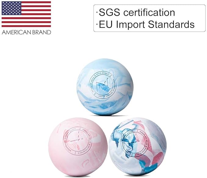 2PCS Massage Lacrosse Balls for Myofascial Release, SGS Certification, Massage Deep Tissue for Foot Back Shoulder Feet, Trigger Point Therapy, Relieving Muscle Pain (2 Pieces)