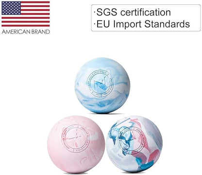 2PCS Massage Lacrosse Balls for Myofascial Release, SGS Certification, Massage Deep Tissue for Foot Back Shoulder Feet, Trigger Point Therapy, Relieving Muscle Pain (2 Pieces)