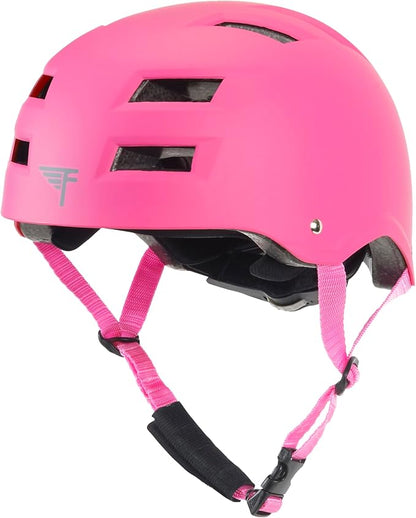 Flybar Bike Helmet- Multi Sport Dual Certified Adjustable Dial, Lightweight Skateboard Helmet, Roller Skating, Pogo, Electric Scooter, Snowboard, Boys and Girls Kids- Adults Helmets