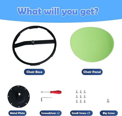 makarci Spinning Chair for Autistic Kids - Kids Sensory Chair, Sit and Spin Toys for Toddlers, Autism Sensory Products for Body Coordination & Balance, Sensory Play(Green)