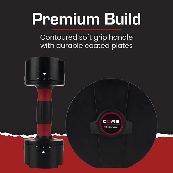 Core Fitness® Adjustable Dumbbell Weight Set by Affordable Dumbbells