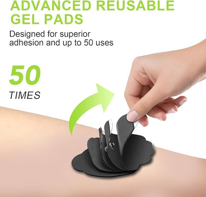 Dual Channel TENS EMS Unit 24 Modes 36 Levels, Upgraded Large Screen Intensity Muscle Stimulator for Back Neck Shoulder Pain Relief, Rechargeable Electric Pulse Massager TENS Machine with 10 Pads