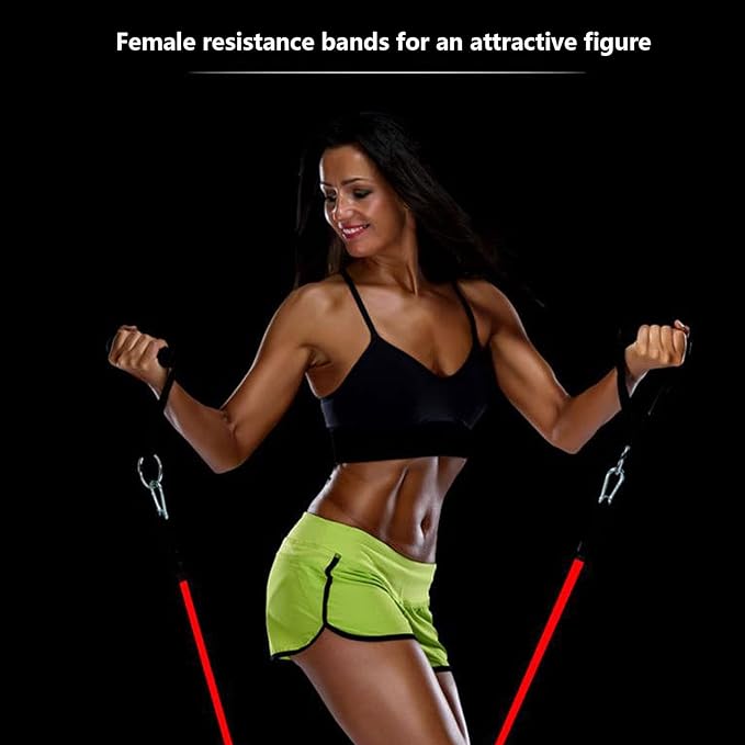 15Pcs Pilates Bar Kit with 180Pounds Resistance Band