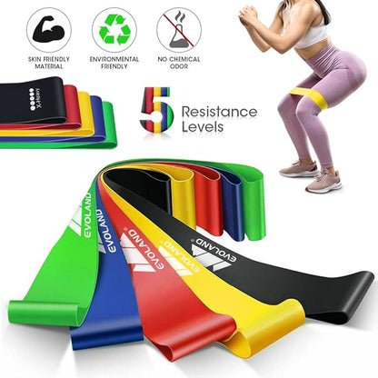 Resistance Bands Set, Workout Bands with Handles, Door Anchor, Ankle Straps and Carry Bag, Exercise Bands for Shape Body and Home Workouts