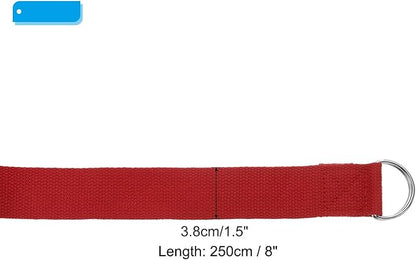 PATIKIL Yoga Strap for Stretching Cotton Yoga Belt with Adjustable Metal D-Ring Buckle Stretch Band for Fitness Pilates