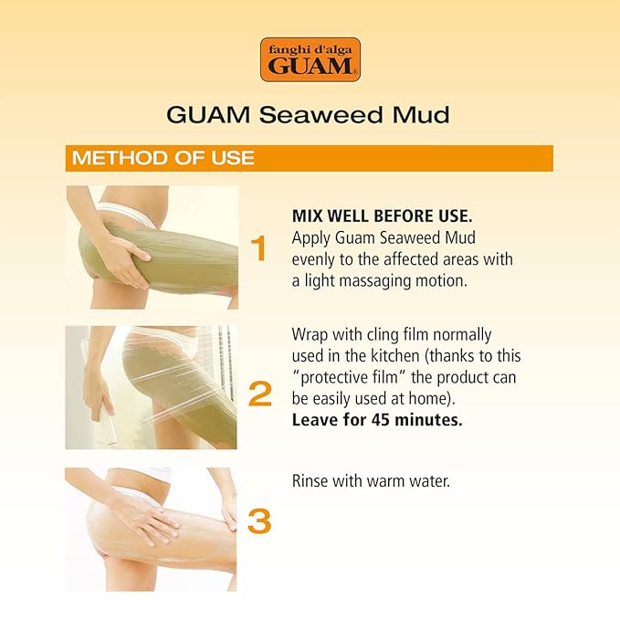 Guam Anti-cellulite Body Wrap, Seaweed Body Wraps for Cellulite on Legs and Thighs, ORIGINAL FORMULA, Professional Cellulite Removal Treatment, 500 gr Beauty