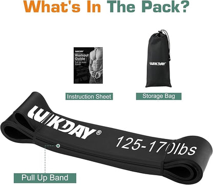 Resistance Bands for Working Out, Exercise Bands, Workout Bands, Pull Up Assistance Bands for Body Stretching Training Physical Therapy Muscle Training for Men & Women