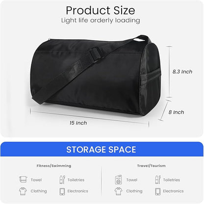 C&F BOGMOST Small Gym Bag for Women & Men,Small Lightweight Duffel Bag Carry On Bags Mini Duffel Travel Bag Waterproof Sports Bags for Workout/Sport/Travel, Dark green