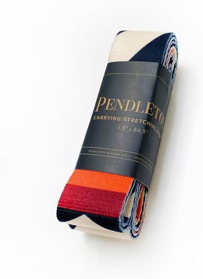 Yune Yoga x Pendleton Strap – Fire Legend Design – 100% Cotton Yoga Stretching & Carrying Strap – Eco-Friendly, Durable, Adjustable – Ideal for All Yoga Levels