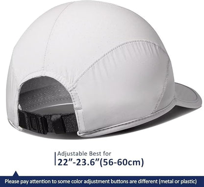 GADIEMKENSD Stretch Running Hat with Soft Brim, Quick Dry, Unstructured, Unisex-Adult