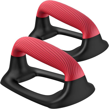 Kipika Push Up Bars, Pushup Stands With Thickened Soft Plastic Handle, Stable and Non-Slip Base, Pushup Handles Perfect for Floor Strength Training