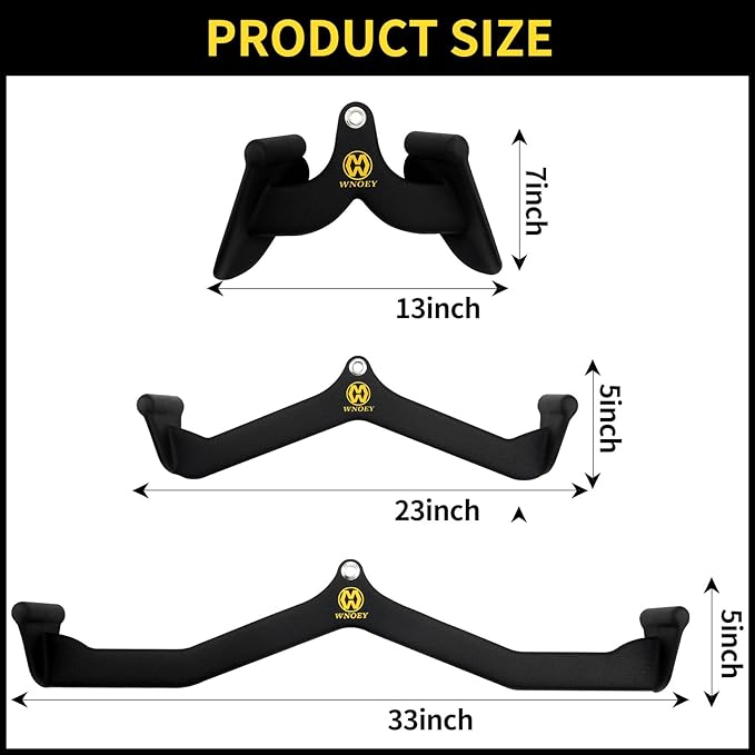 LAT Pulldown Attachment,Back Tricep Bar Strength Training,Handle Grips Lat Pull Down Bar Press Down Exercises,Cable Machine Accessories, Cable Back Attachments for Home Gym