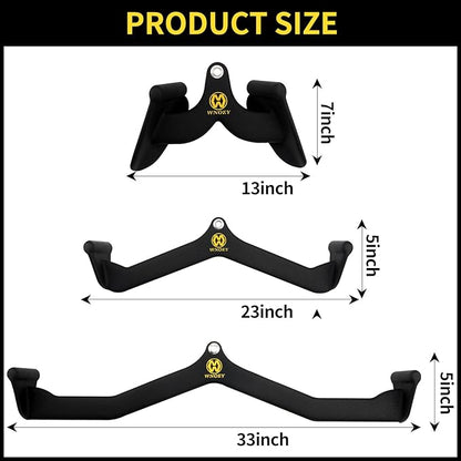 LAT Pulldown Attachment,Back Tricep Bar Strength Training,Handle Grips Lat Pull Down Bar Press Down Exercises,Cable Machine Accessories, Cable Back Attachments for Home Gym