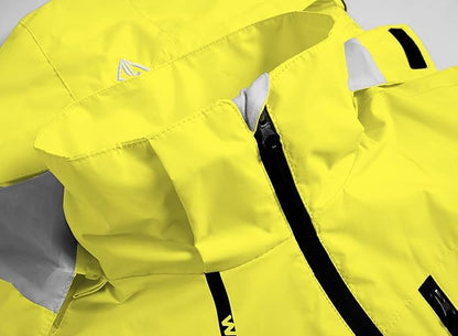 GIISAM Mens Windproof Jacket Waterproof Lightweight Mountain Sport Jacket for Men Hooded Windbreaker Raincoat