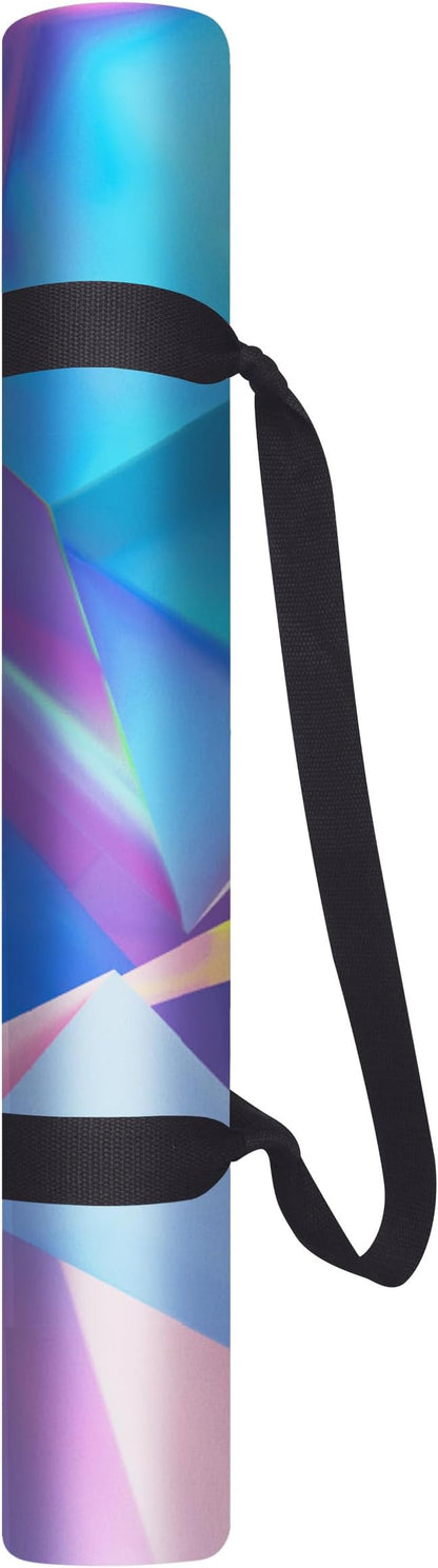 YOGA DESIGN LAB | The Combo Yoga Mat | 2-in-1 Mat+Towel | Eco Luxury | Ideal for Hot Yoga, Power, Bikram, Ashtanga, Sweat | Studio Quality | Includes Carrying Strap!