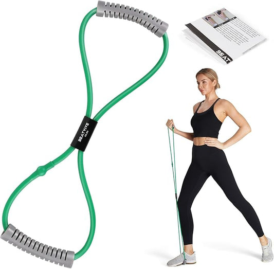 Resistance Band Figure 8 Exercise Cord, Fitness Resistance Bands with Handles, Exercise Tube Band for Arm and Shoulder Stretch