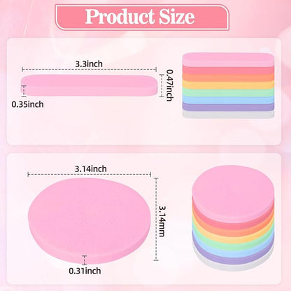 480 Pcs Compressed Facial Sponges for Makeup Removal & Exfoliating Premium Face Cleansing Sponge Pads for Women & Girls Soft Wash Round Sponge Spa & Daily Use，Multiple colors