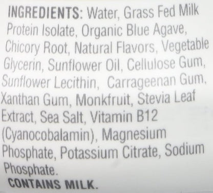 Iconic Protein Drinks, Vanilla Bean (12 Pack) - Sugar Free & Low Carb - 20g Grass Fed Protein - Lactose Free, Gluten Free, Non-GMO, Kosher - Keto Friendly Protein Shakes