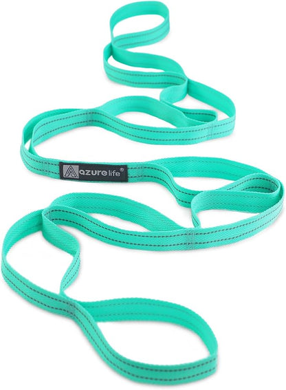 Premium Durable Stretch Straps with Loops, Stretching Strap for Physical Therapy, Multi-Loop Yoga Strap Fitness Exercise Strap for Yoga, Pilates, Dance, Flexibility&Exercise