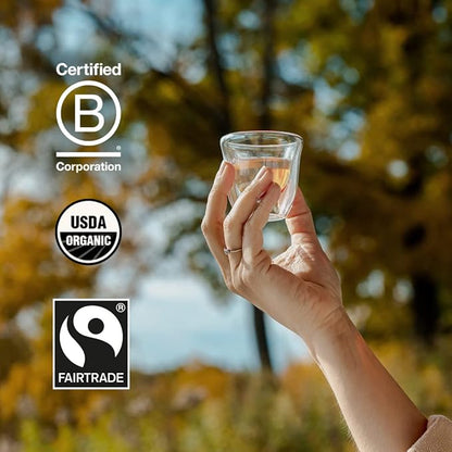 Grace Farms REST Wellness Organic Tea Blend (16 Pyramid Sachets) | Sleep and Stress Support For Evening | Chamomile Vanilla Tea with Adaptogenic Herbs and Mushrooms | Fairtrade and Kosher