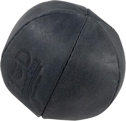 Hide & Drink, Stress Ball, Relieve Fidgeting and Anxiety, Exercise Hand, Squishy Tension Accessory, Great for The Office, Classic Style, Full Grain Leather, Handmade, Charcoal Black